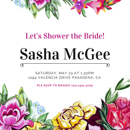 Customize 136+ Bridal Shower Invitation templates online - Canva