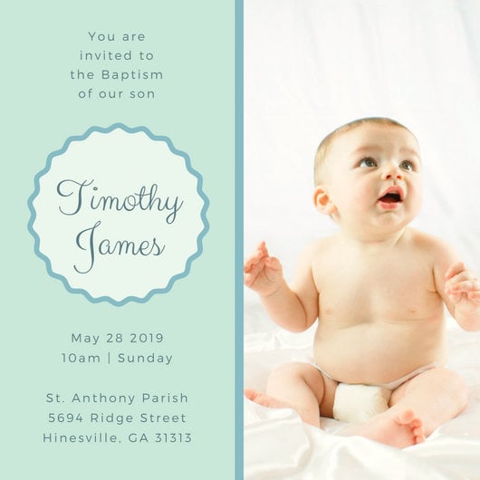 Sample Of Invitations For Baptism 5