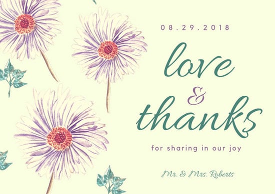 Customize 833+ Thank You Card templates online - Canva