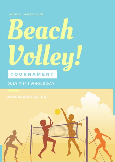 Customize 31+ Volleyball Poster templates online - Canva