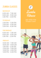 Zumba Dance Fitness Flyer Templates By Canva