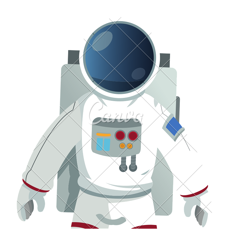 Cartoon Astronaut Suit
