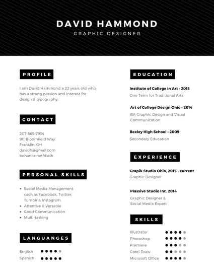 Minimal Professional Resume Templates By Canva