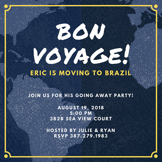 Going Away Party Invitation Template 9