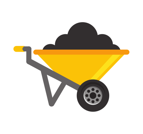 Land Surveying Icons By Canva - wheelbarrow tool construction icon