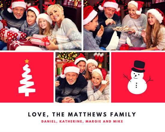 family christmas photo collage