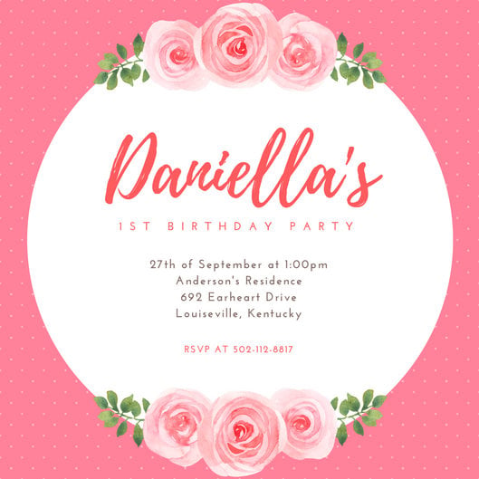 canva pink floral 1st birthday party invitation MAB9XNQS0v8