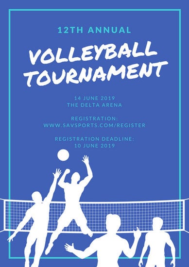 Volleyball Poster - Templates by Canva