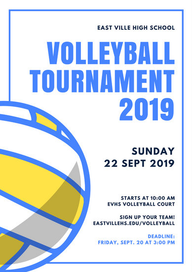 Customize 31  Volleyball Poster templates online Canva