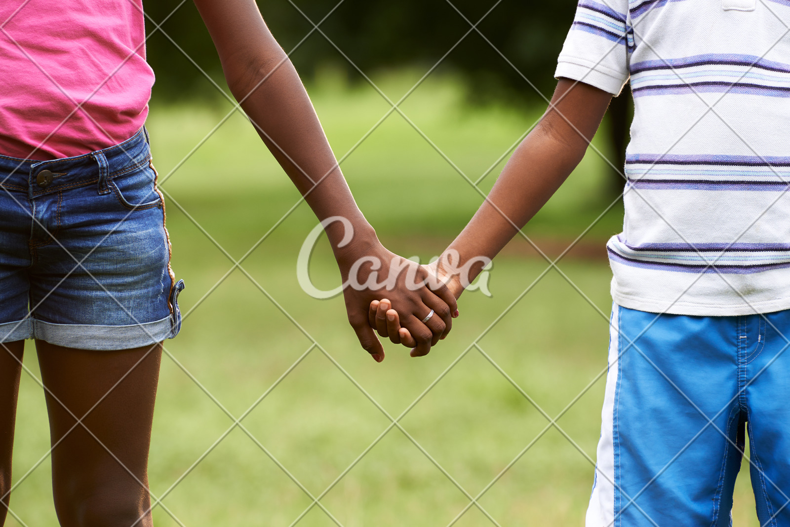Boy And Girl Holding Hands Real Images Images Poster