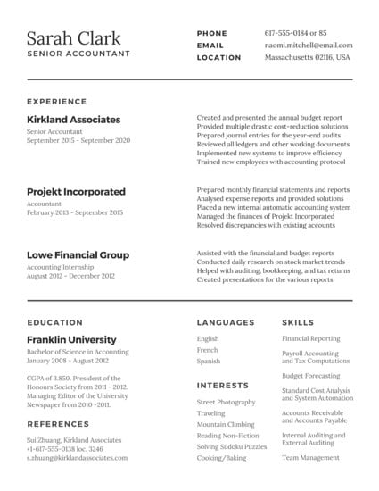 Professional Architect Resume Templates By Canva