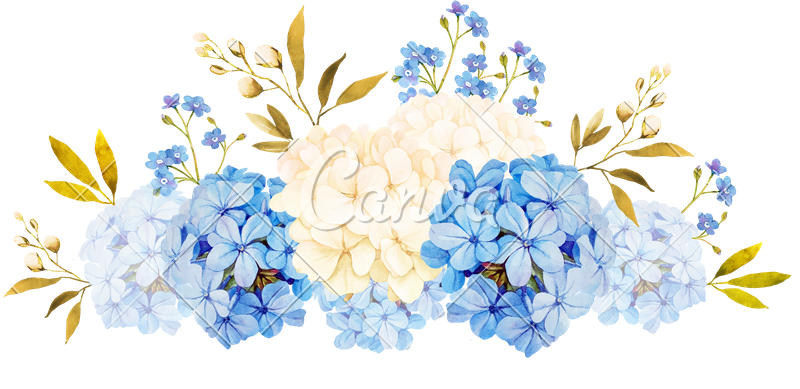 Blue White Jadmine, Hydrangea, Rose Flowers Wedding ...