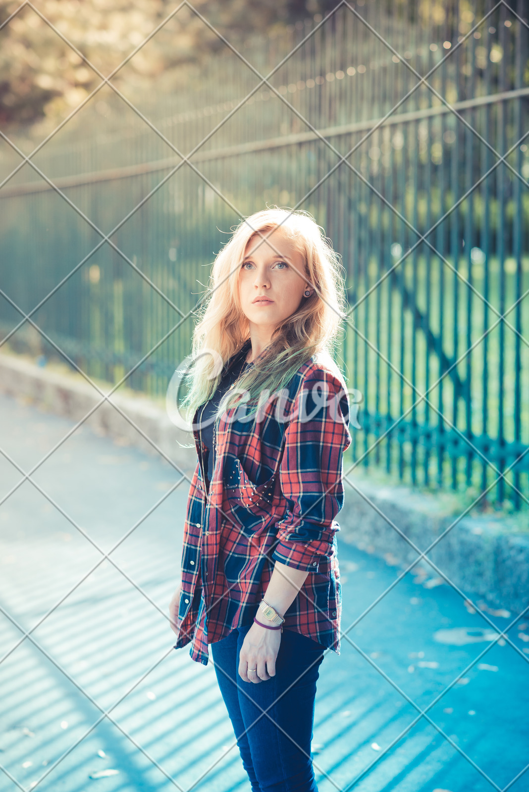 Beautiful Young Blonde Hair Woman Hipster Photos By Canva