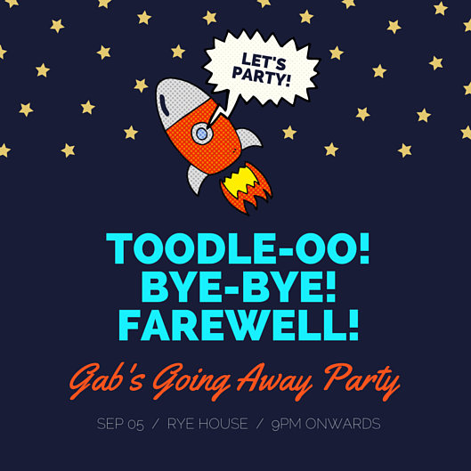 Going Away Party Announcement