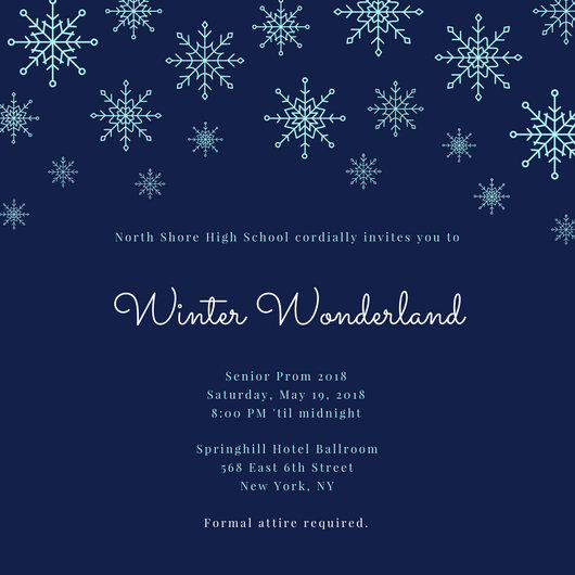 Template Winter Invitations 7