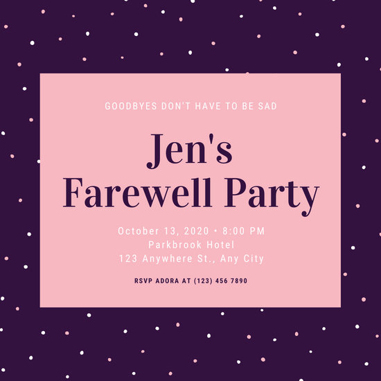 Customize 2,819+ Farewell Party Invitation templates online - Canva