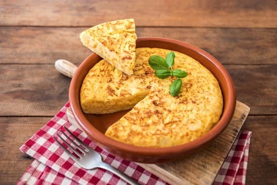 Spanish Potato Omelet Called Tortilla De Patatas