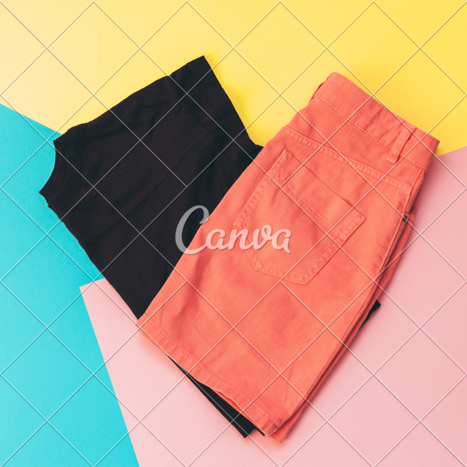 Shirt And Denim Skirt Photos By Canva