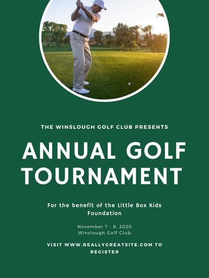 Customize 45+ Golf Poster templates online - Canva