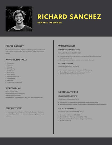 customize 97  graphic design resume templates online
