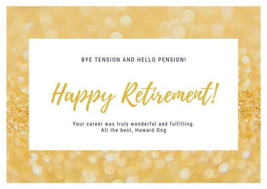 Customize 40+ Retirement Card templates online - Canva
