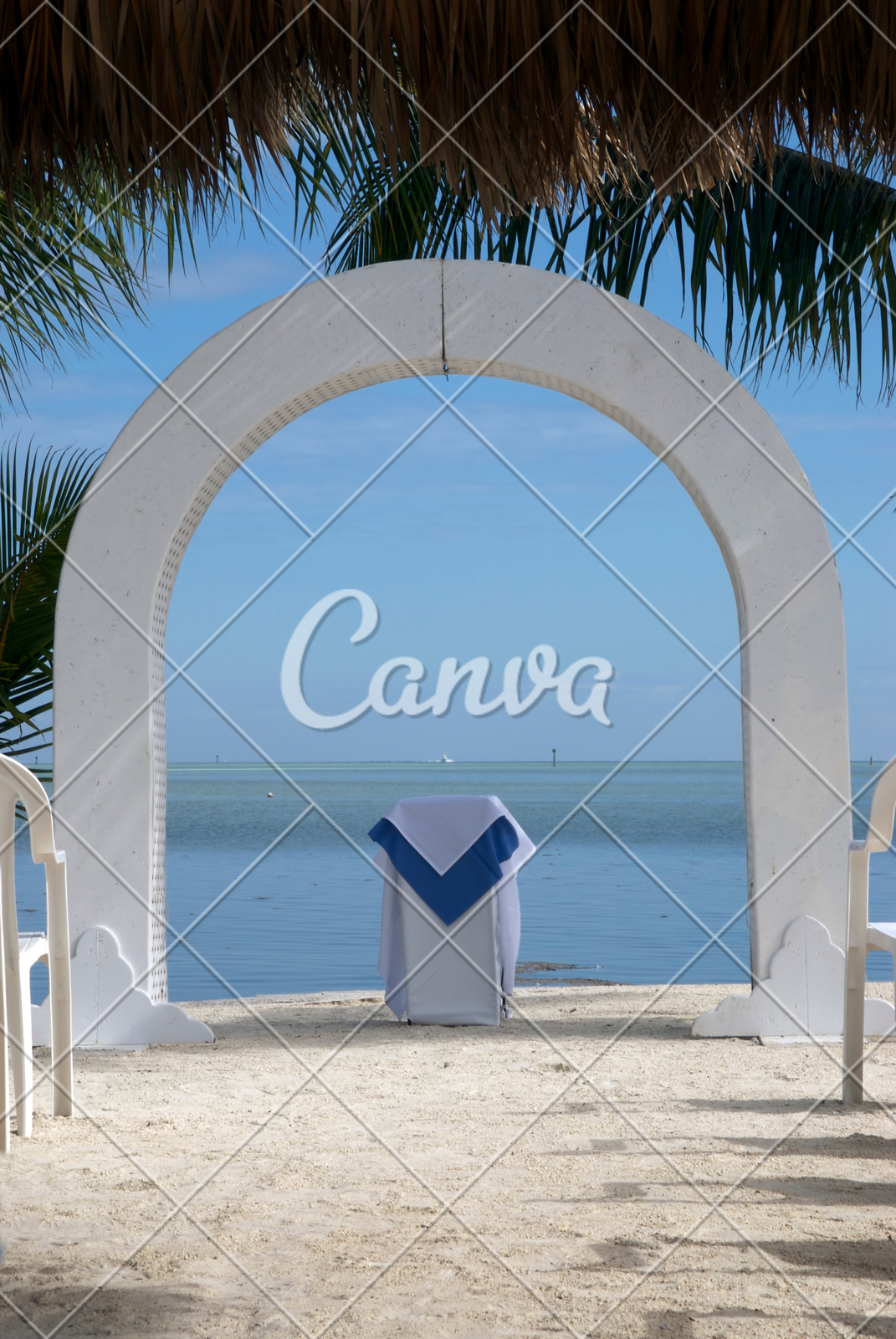 Beach Wedding Altar Photos By Canva