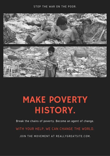 Customize 29+ Poverty Poster templates online - Canva