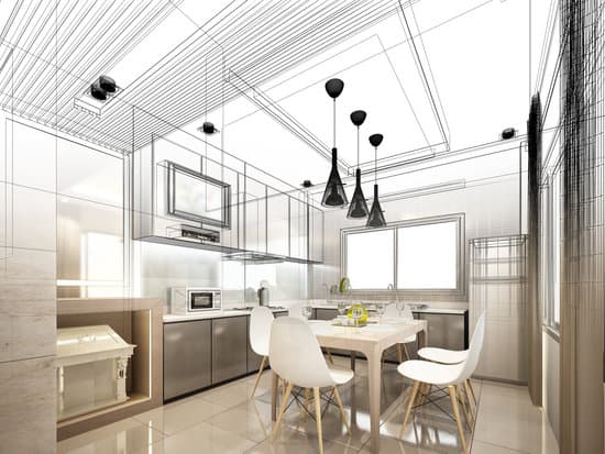 Sketch Design Of Kitchen 3d Wire Frame Render Photos By Canva