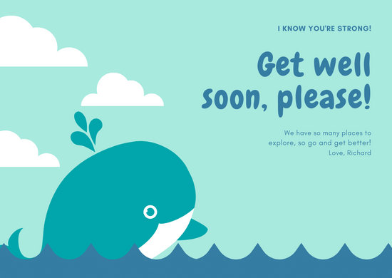 Get Well Soon Card Template