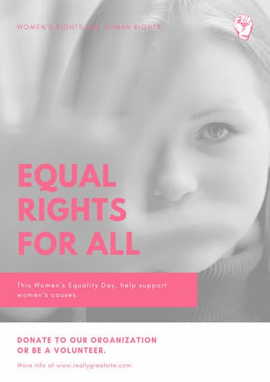 Customize 42 Womens Rights Poster Templates Online Canva 