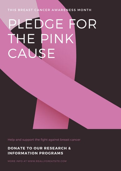 Customize 474 Breast Cancer Awareness Poster Templates Online Canva 