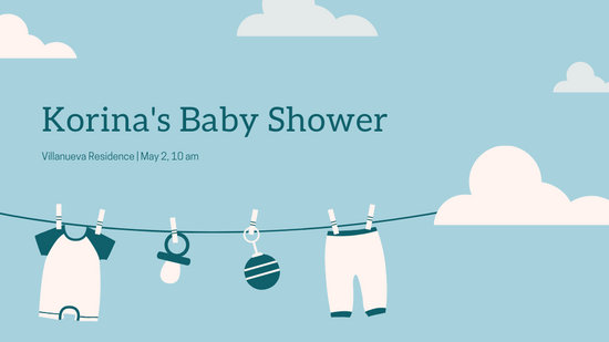 Baby Shower For Girls Facebook Event Cover Photo Templates By Canva