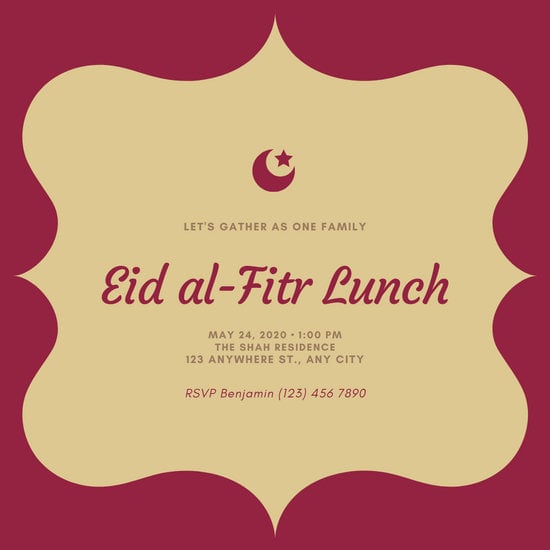 Eid Invitation Message 10