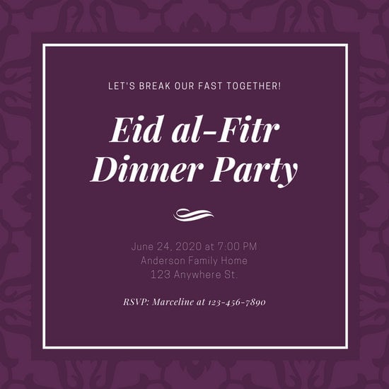 Eid Invitation Message 9