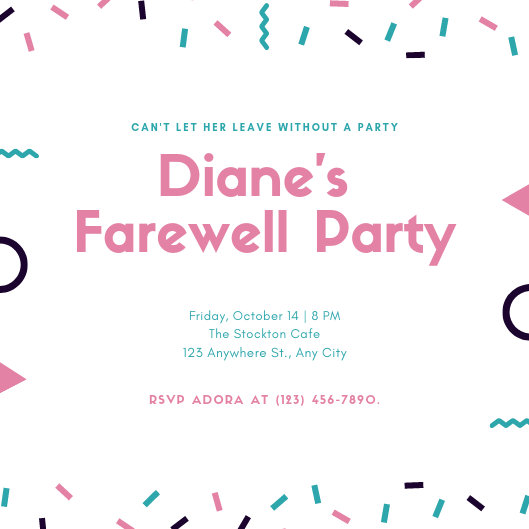 Customize 2,882+ Farewell Party Invitation templates online - Canva