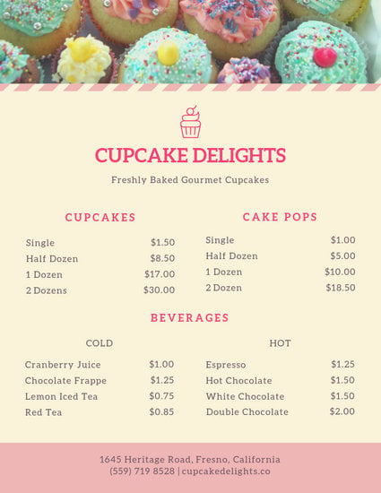 Customize 26+ Bakery Menu templates online - Canva