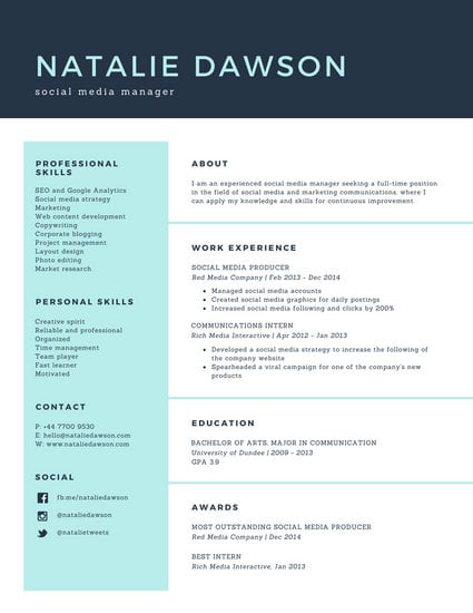 Bordered Fitness Trainer Simple Resume Templates By Canva