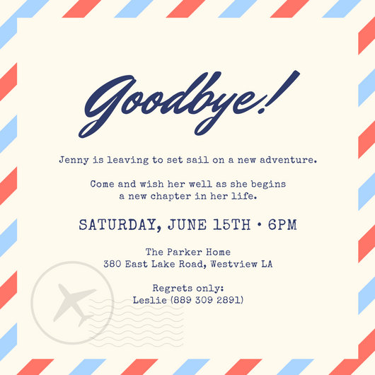 Farewell Party Invitation Templates - Canva