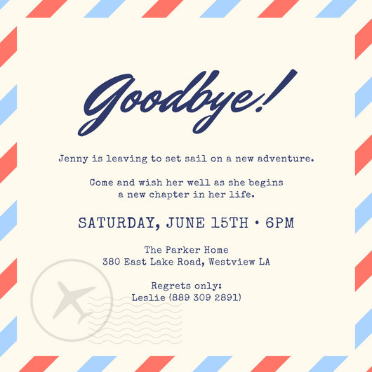 Goodbye Party Invitation 7