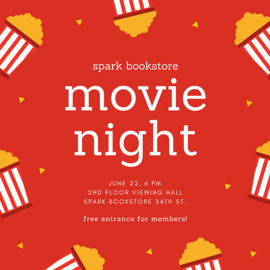 canva red orange confetti movie night invitation MACBUKYyuAQ