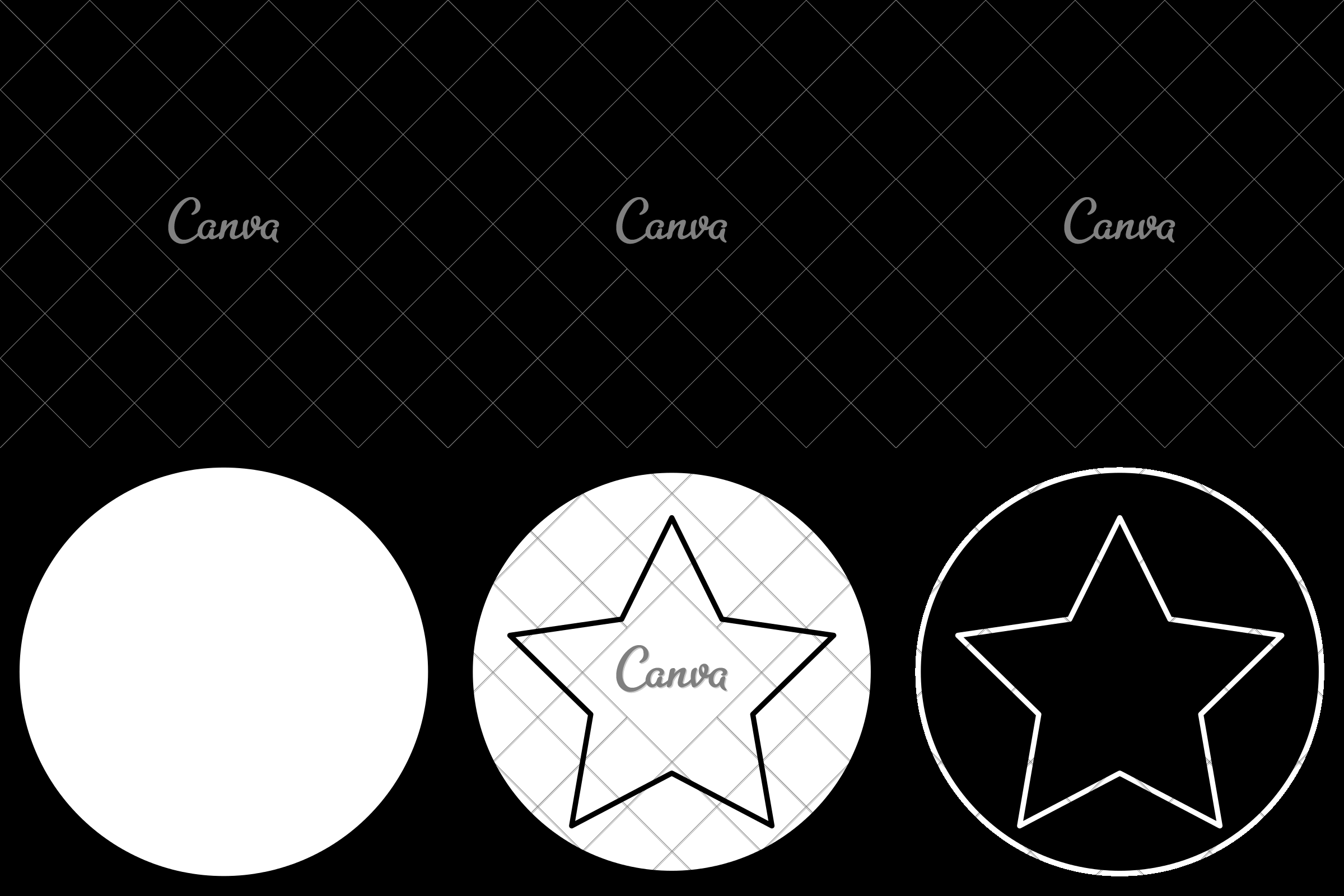 Star Inside Circle Design Icons By Canva