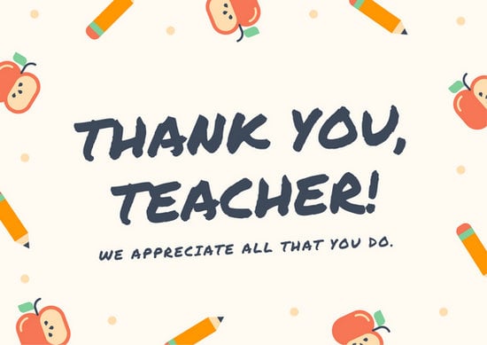 customize 58 teacher thank you card templates online canva