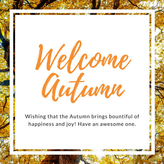 Welcome Autumn Greeting Instagram Post Templates By Canva