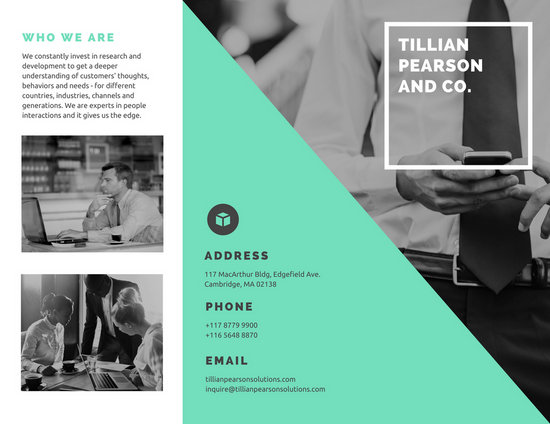 Green and Monochrome Photo Company Brochure - Templates by 