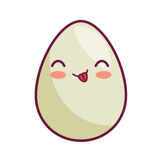 Egg Kawaii Style Icon - Icons by Canva