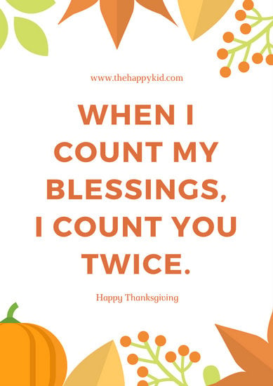 Autumn Thanksgiving Quote Poster - Templates by Canva