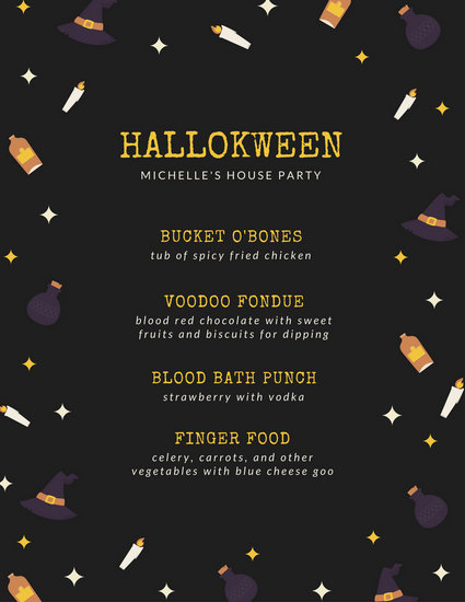 Customize 38+ Halloween Menu templates online - Canva