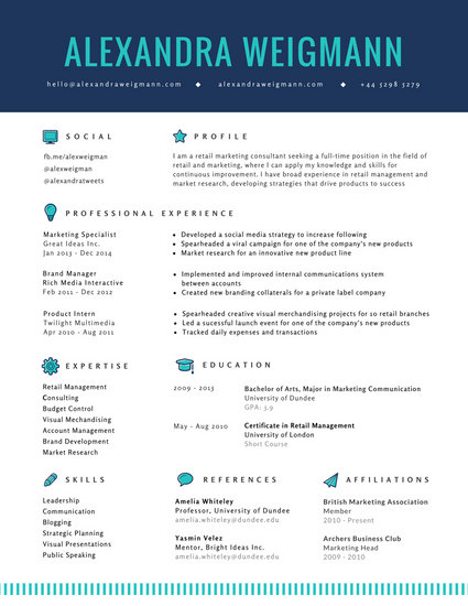 corporate resume templates