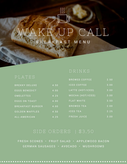 Customize 2 221 Menu  templates online Canva 