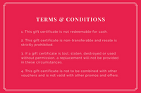 Simple Red Foot Massage Gift Certificate Use This Template